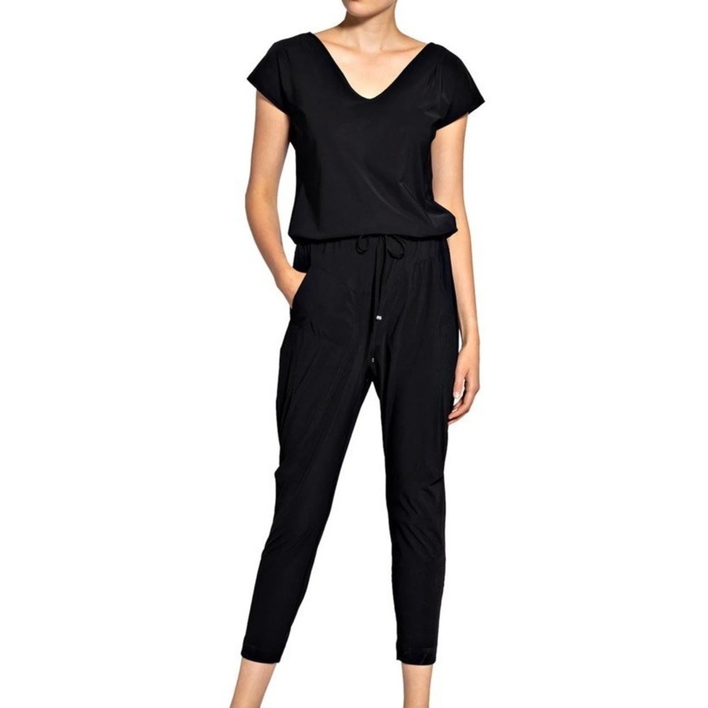 Raffaello Rossi Gira Jumpsuit Black Travel Gorpcore Athleisure‎ Small